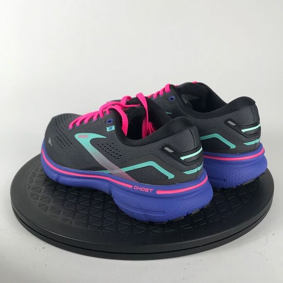 Brooks Ghost 15 Black/Purple Running Shoes 1203801B079 Women’s Size 5.5 - Picture 7 of 12